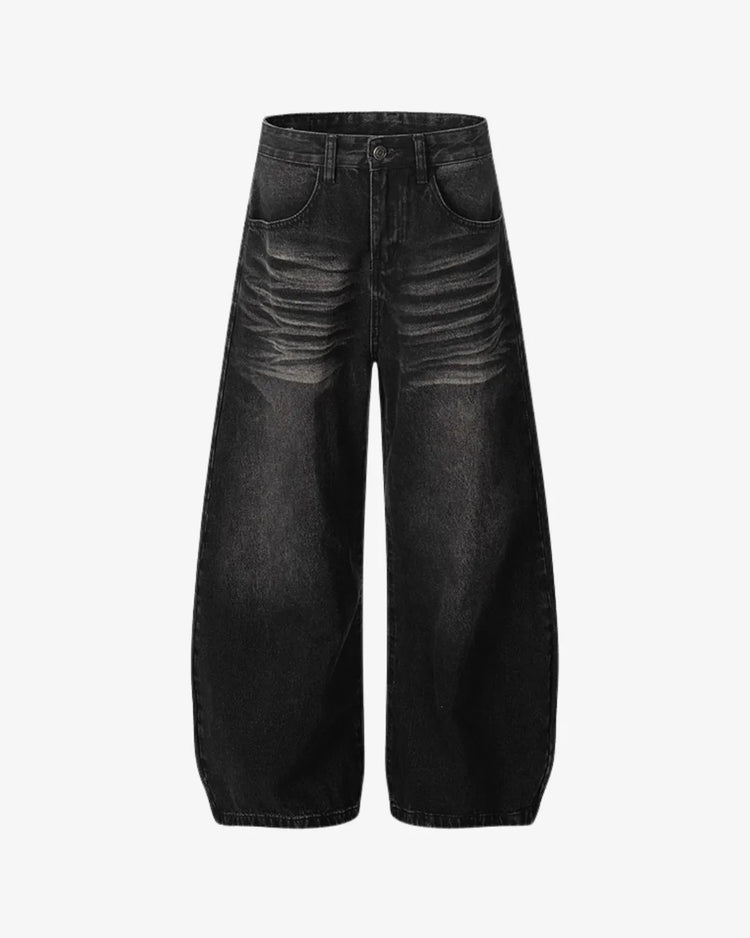 "OPAL" Black Baggy Pants
