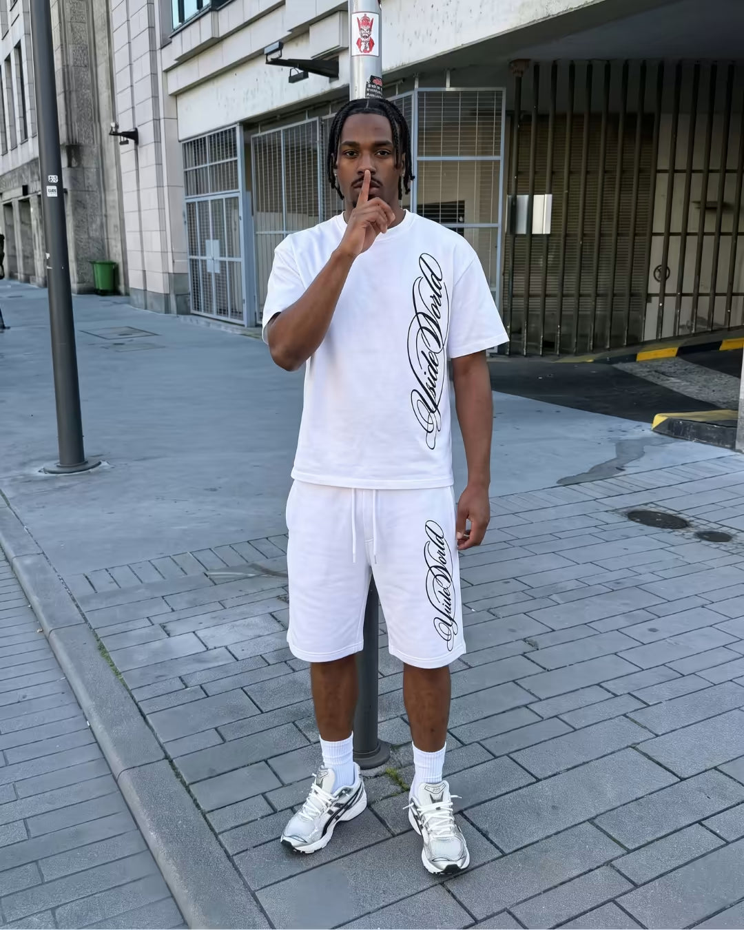 "SCRIPT" Embroidered T-Shirt