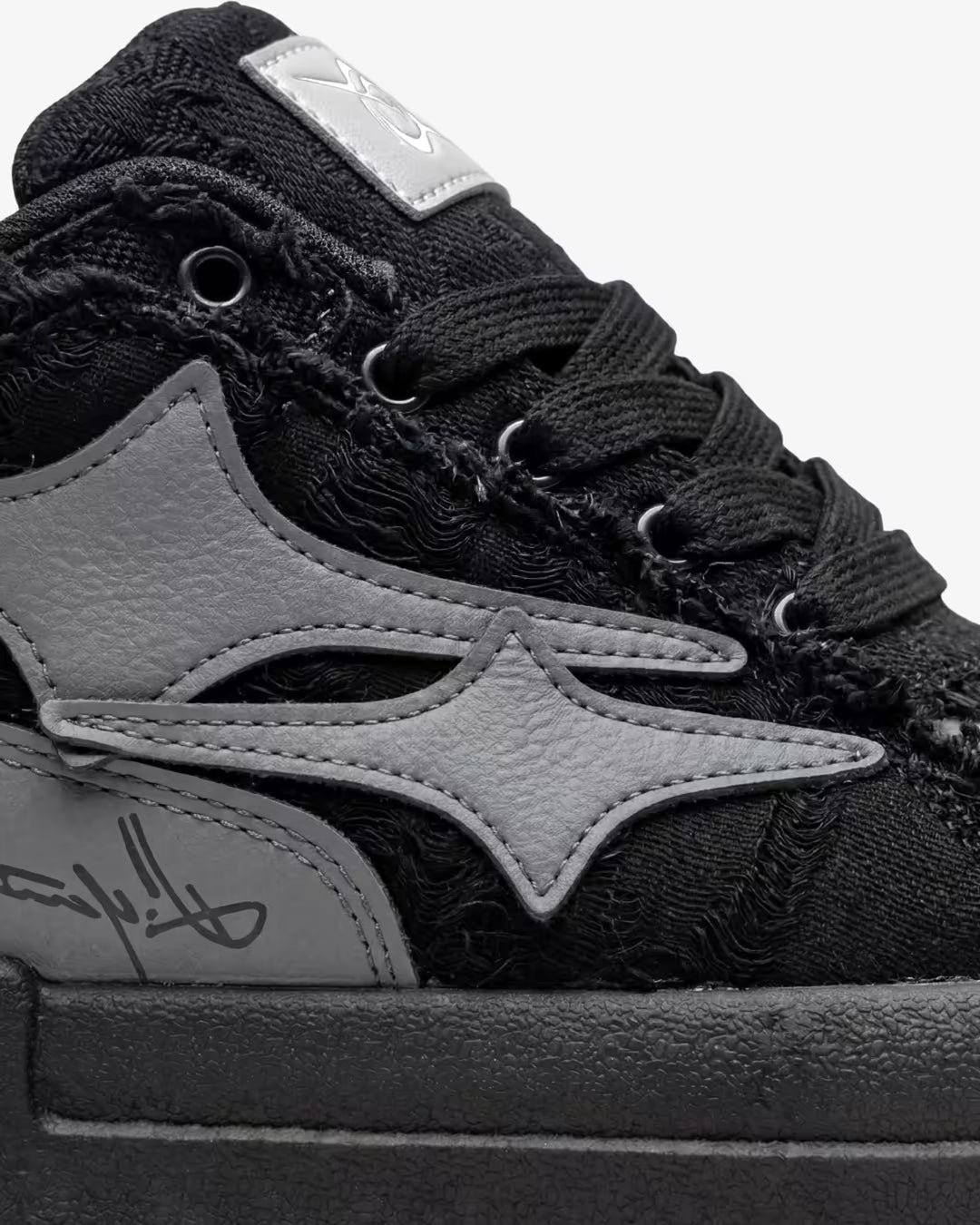 "AIRLINE" Carbon Black Sneakers