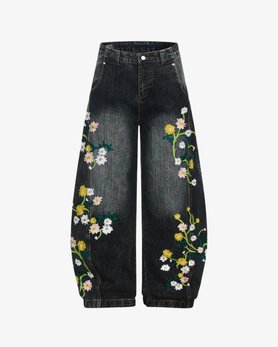 "PETAL" Embroidered Pants