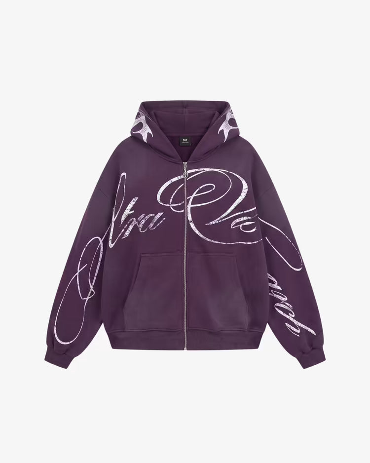 "CYBER" Graphic Zip-Up