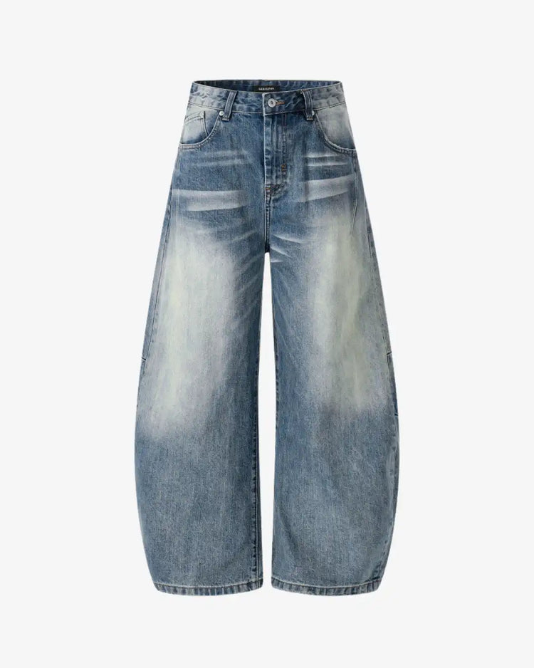"AROME" Blue Baggy Pants