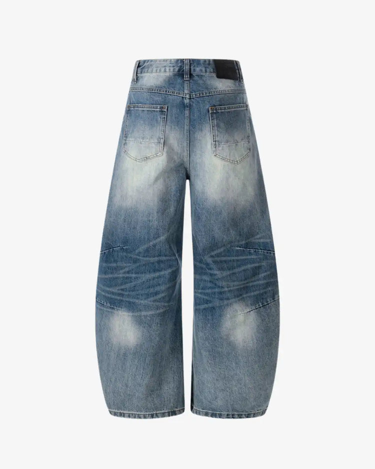 "AROME" Blue Baggy Pants